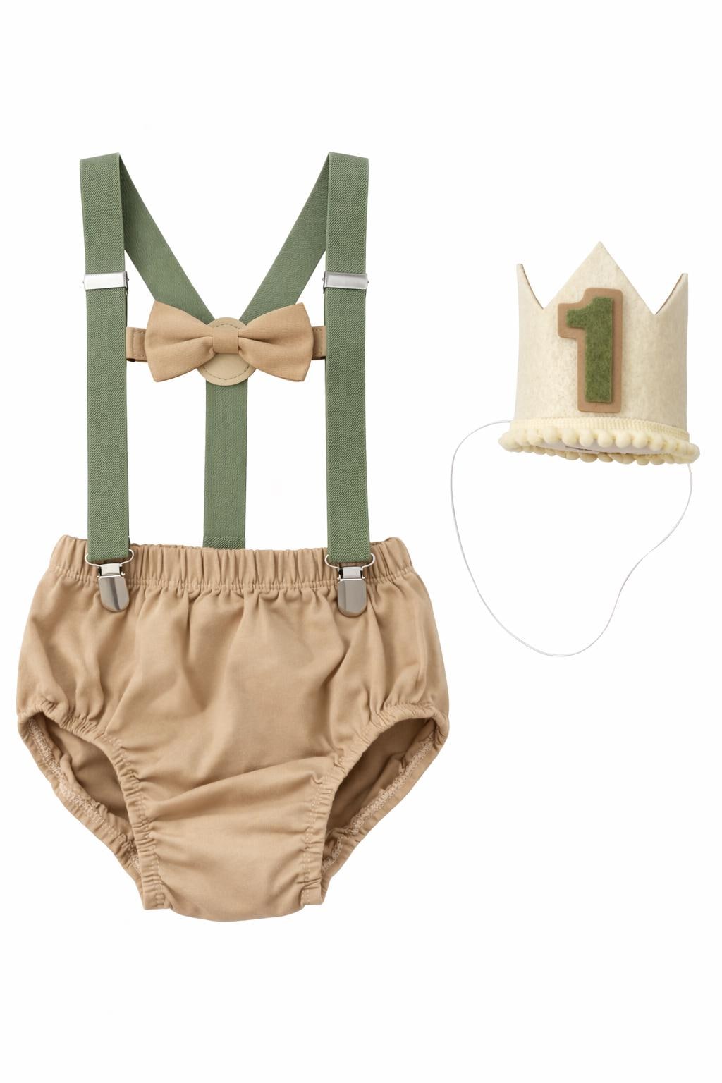 Personalized Cake Smash Outfit, First Birthday Outfit, Birthday Photo Set by Bee Cute Baby