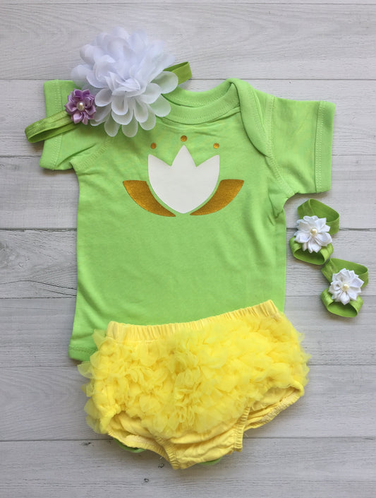 Tiana Princess inspirate Baby Costume - beecutebaby