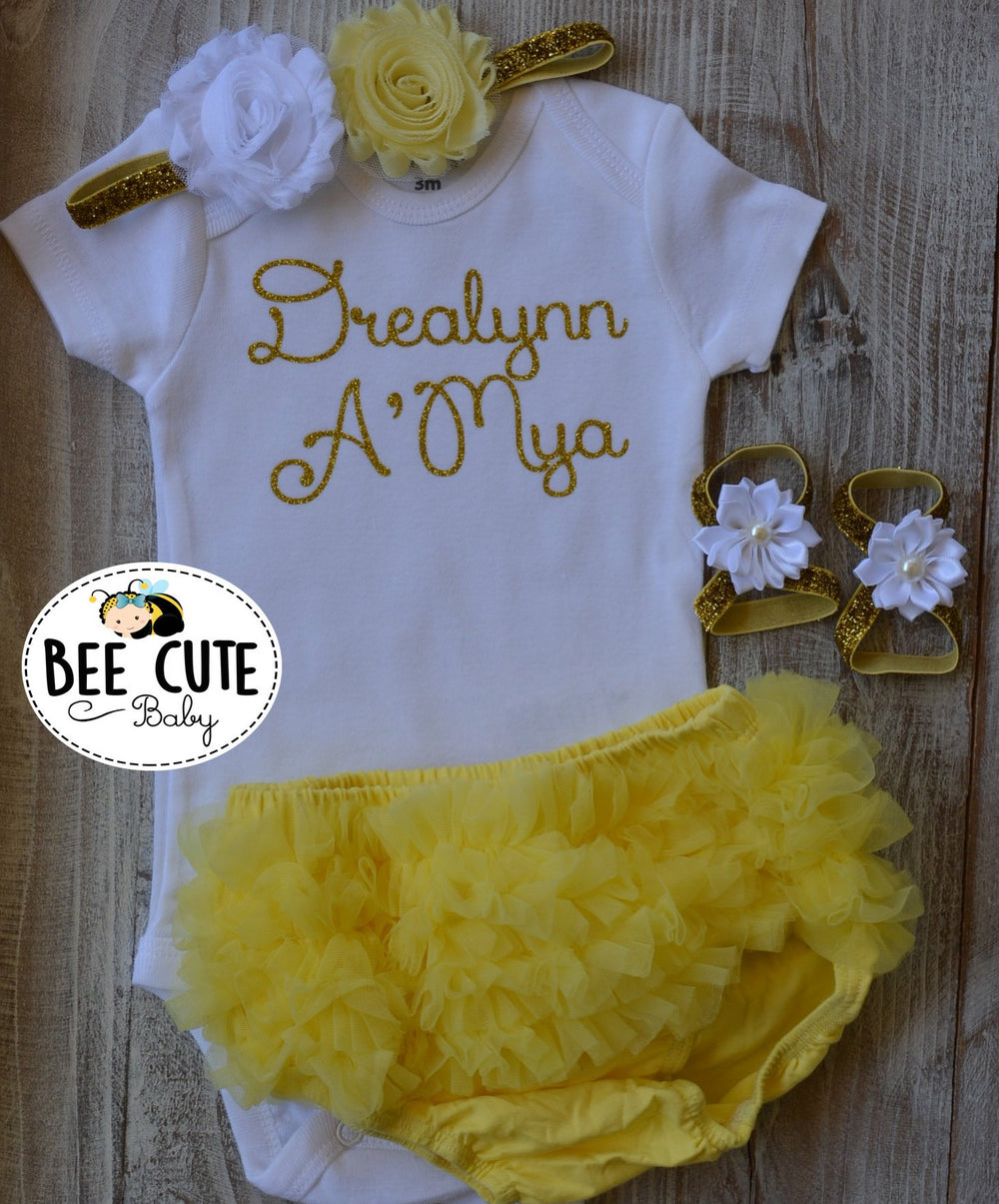 Personalized take home Baby outfit - beecutebaby