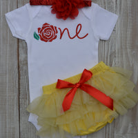 Belle Birthday outfit. - beecutebaby