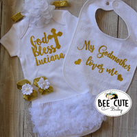 Personalized Baptism Outfit After Party. - beecutebaby