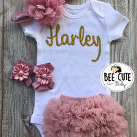 Personalized New Born Baby Girl Outfit - beecutebaby