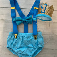 Turquoise & Gold Outfit