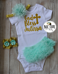Personalized Baptism Outfit After Party. - beecutebaby