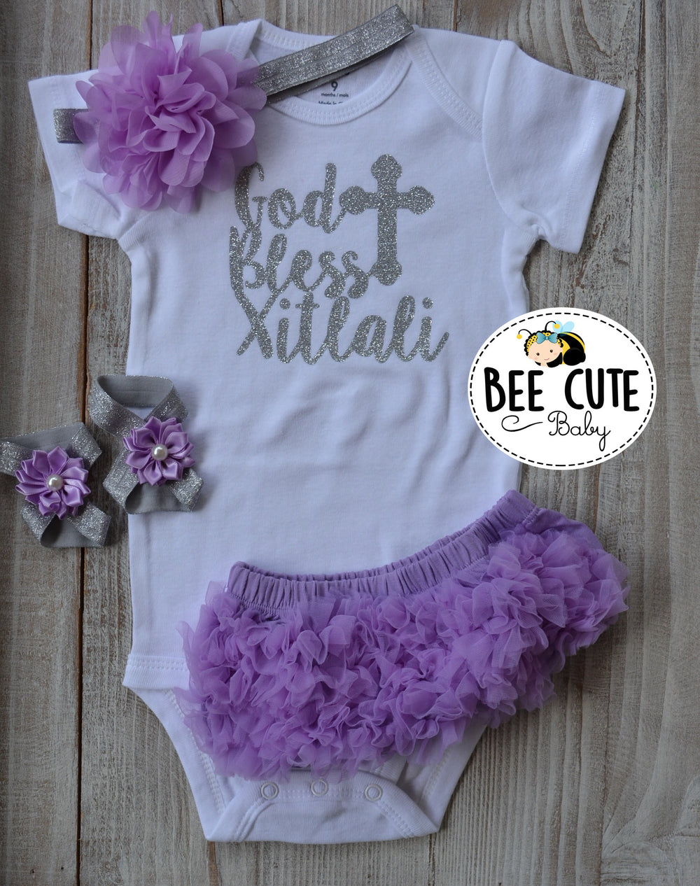 Personalized Baptism Outfit After Party. - beecutebaby