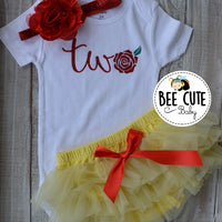Belle Birthday outfit. - beecutebaby